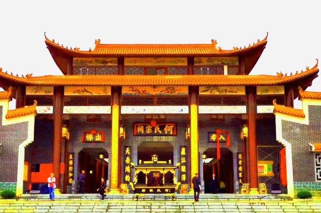 宁波鄞州何氏祠堂施工竣工.jpg